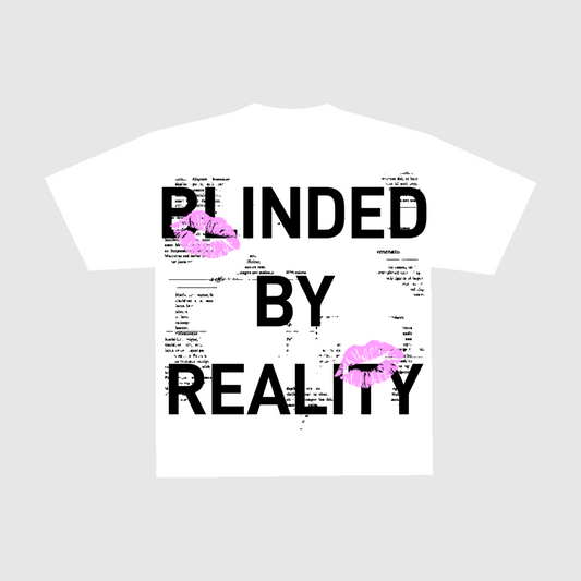 FIRL BLINDED BY REALITY TEE-WHITE/BLACK/PINK