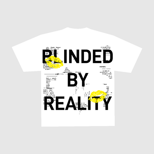 FIRL BLINDED BY REALITY TEE- WHITE/BLACK/YELLOW